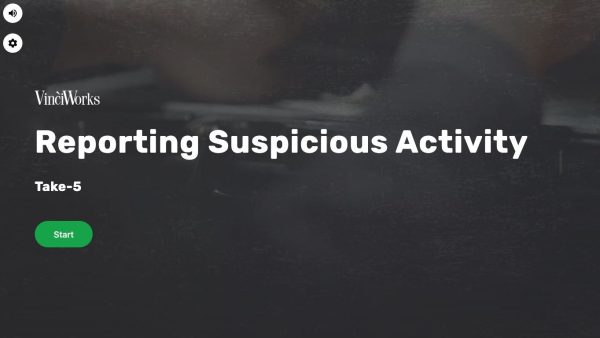 Reporting Suspicious Activity