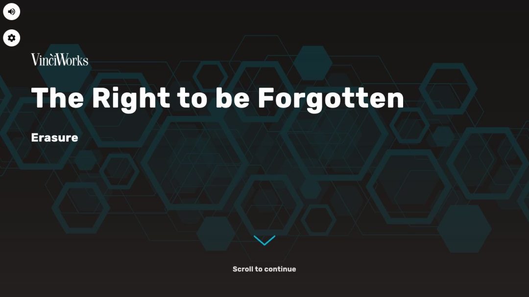 The Right to be Forgotten (Erasure)