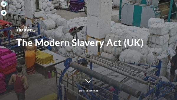 Working with the Modern Slavery Act (UK)