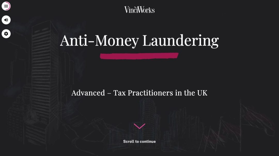 Anti-Money Laundering Advanced: 01. (Tax)