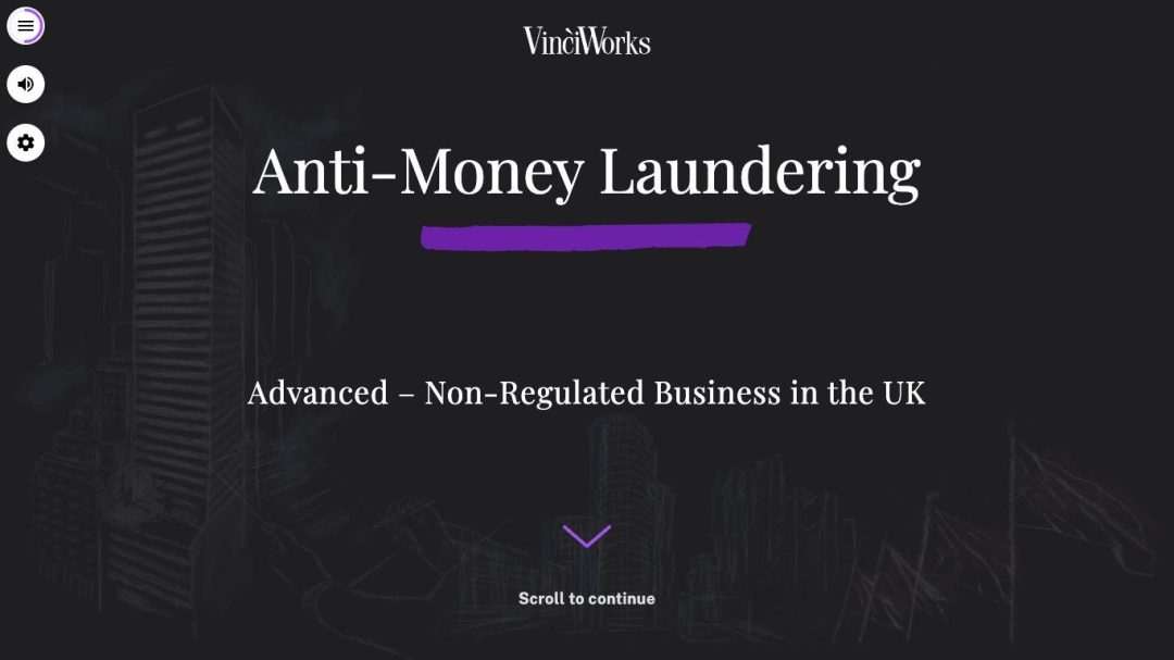 Anti-Money Laundering Advanced: 01. (Non-Regulated Business)