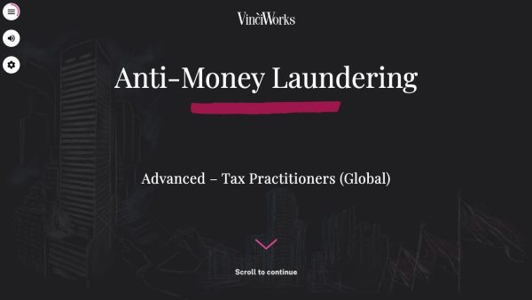 Anti-Money Laundering Advanced: 02. (Tax)