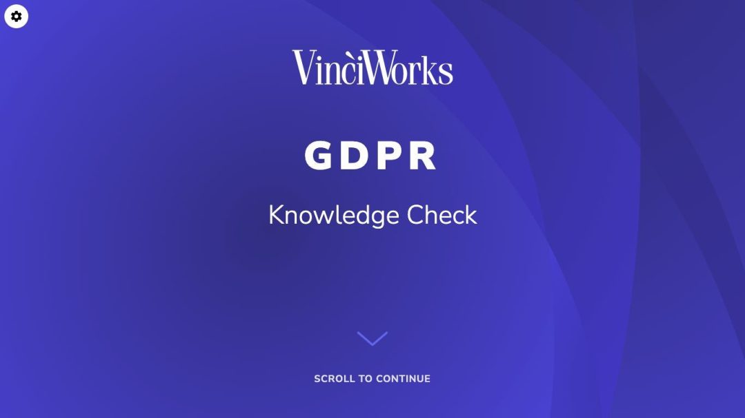 GDPR Knowledge Check