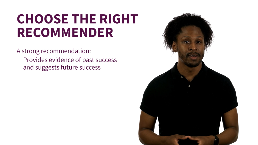 Request a Letter of Recommendation