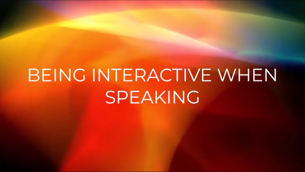 Ingaging Leadership: Being Interactive When Speaking