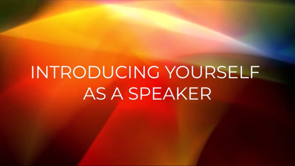 Ingaging Leadership: Introducing Yourself as a Speaker