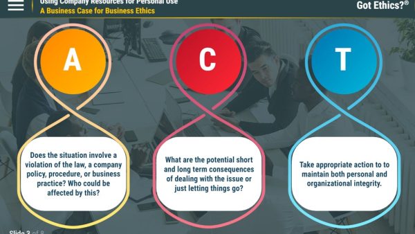 Got Ethics?¬Æ: Using Company Resources for Personal Use