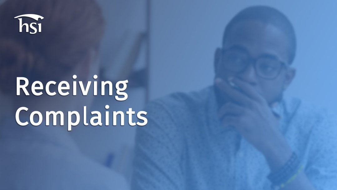 The Respectful Workplace: Receiving Complaints