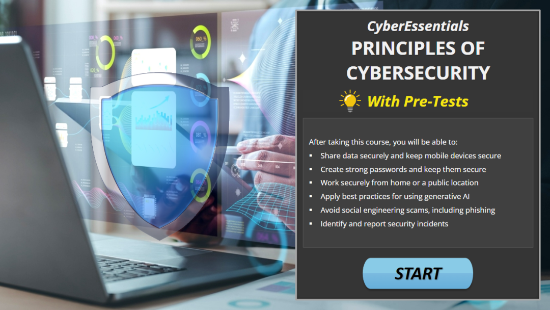 CyberEssentials: Principles of Cybersecurity (with Pre-Tests)