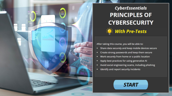 CyberEssentials: Principles of Cybersecurity (with Pre-Tests)