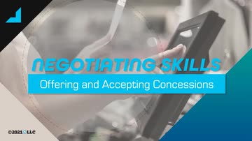 Negotiating Skills: Offering and Accepting Concessions