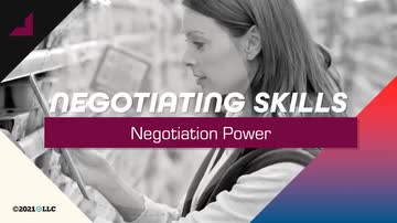 Negotiating Skills: Negotiation Power