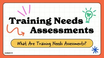 Training Needs Assessments: 01. What Are Training Needs Assessments?