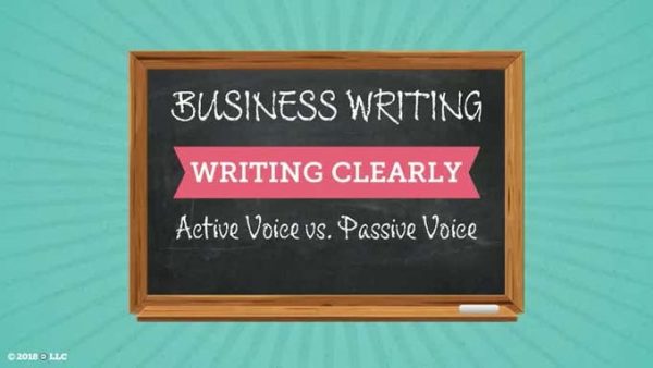 Writing Clearly: 01. Active vs. Passive Voice