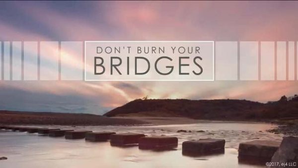 Professional Productivity: Don't Burn Your Bridges