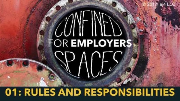 Confined Spaces for Employers: 01. Rules and Responsibilities