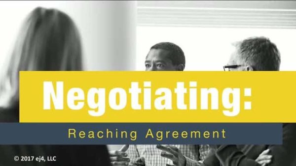 Negotiating: 08. Reaching Agreement