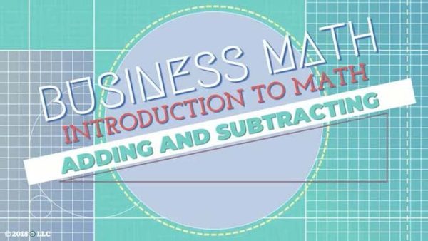 Introduction to Math: 03. Adding and Subtracting