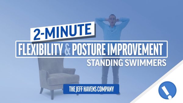 2-Minute Flexibility and Posture Improvement: 01. Standing Swimmers