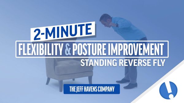 2-Minute Flexibility and Posture Improvement: 08. Standing Reverse Fly