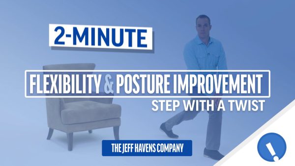 2-Minute Flexibility and Posture Improvement: 09. Step with a Twist
