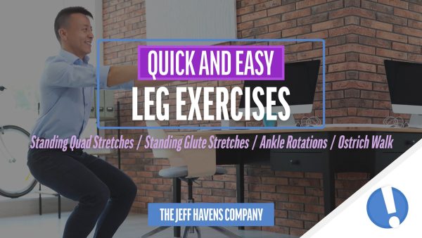 Quick and Easy Leg Exercises:  Standing Quad Stretch