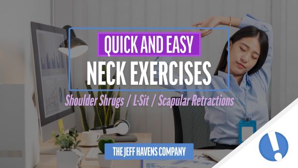 Quick and Easy Neck Exercises:  L-Sit