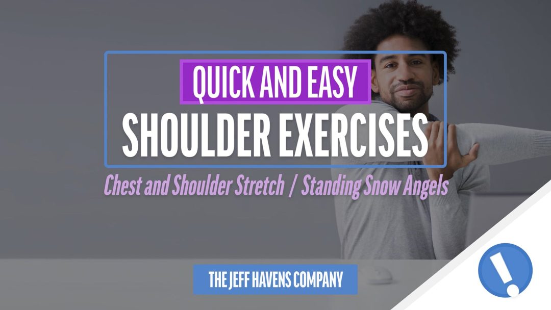 Quick and Easy Shoulder Exercises:  Standing Snow Angels