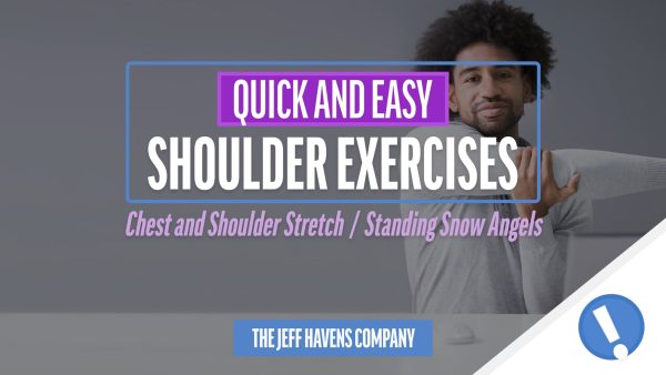 Quick and Easy Shoulder Exercises:  Standing Snow Angels