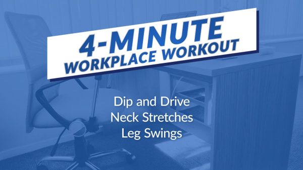 4-Minute Workplace Workout: 06. Dip and Drive