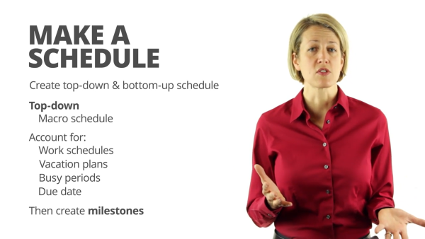 Master Project Management: Make a Schedule