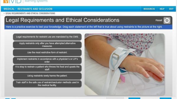 Healthcare: Restraints and Seclusion