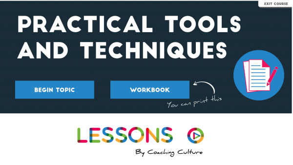 Practical Tools and Techniques