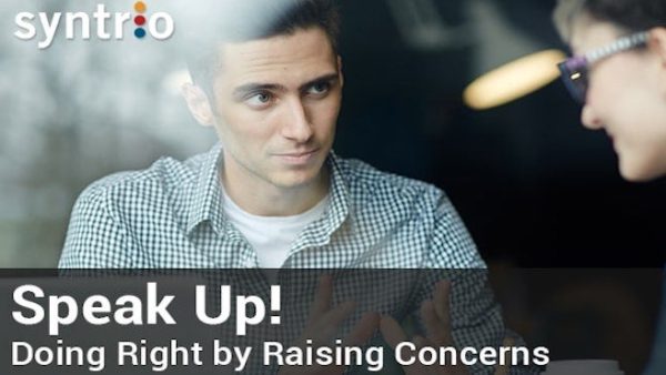 Speak Up! Doing Right by Raising Concerns (Manager - Foundation)