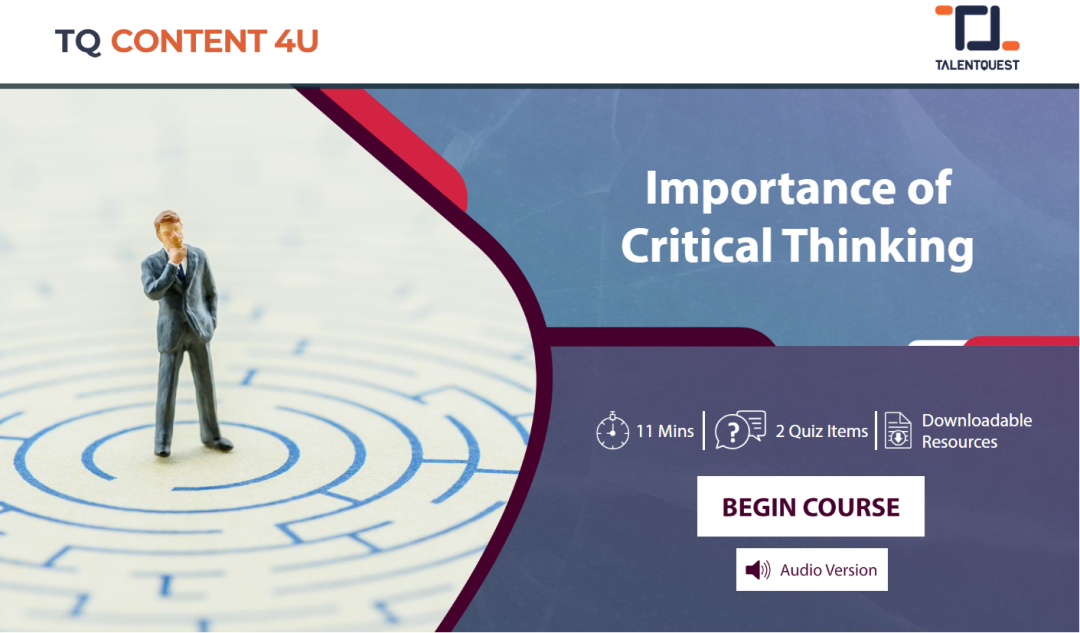 Importance of Critical Thinking