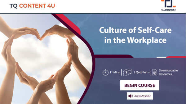 Culture of Self-Care in the Workplace