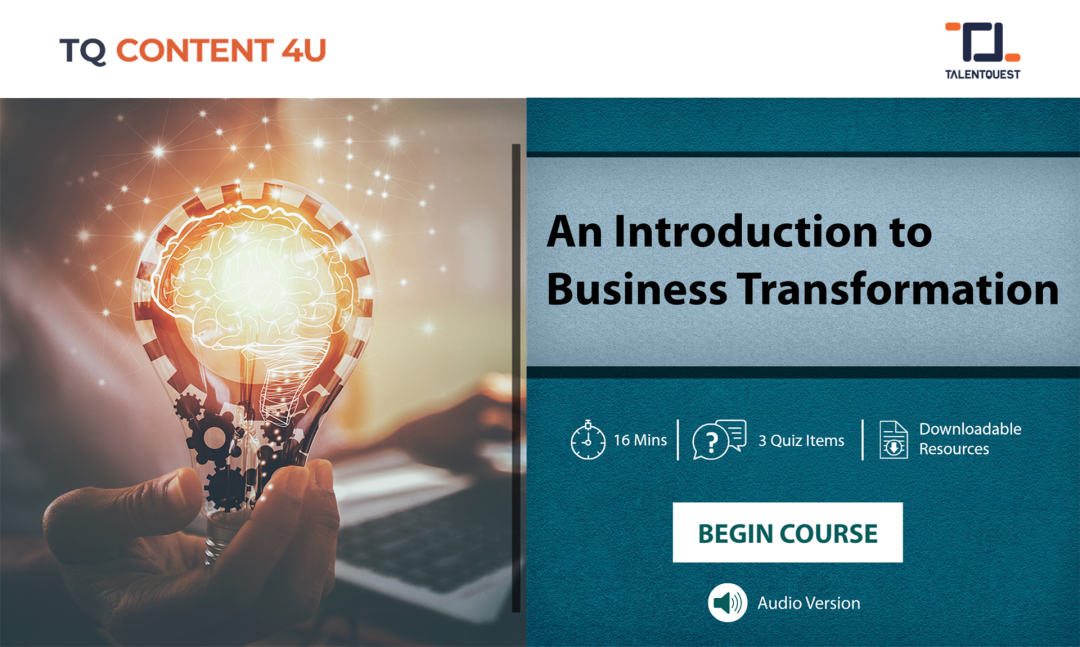 Introduction to business transformation and its types