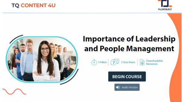 Importance of Leadership and People Management