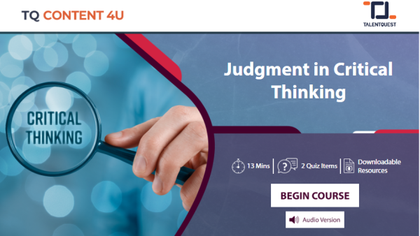 Judgment in Critical Thinking