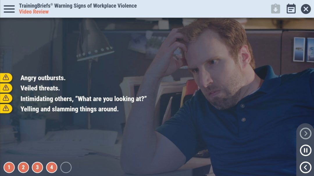 TrainingBriefs¬Æ Warning Signs of Workplace Violence