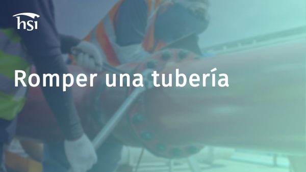 Romper una tubería