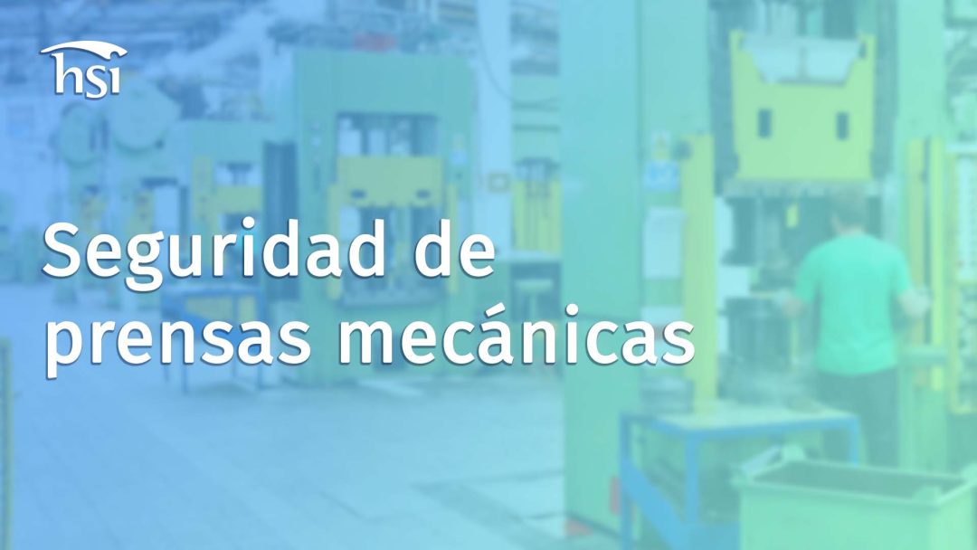 Seguridad de prensas mecánicas