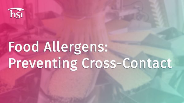 Food Allergens: Preventing Cross-Contact