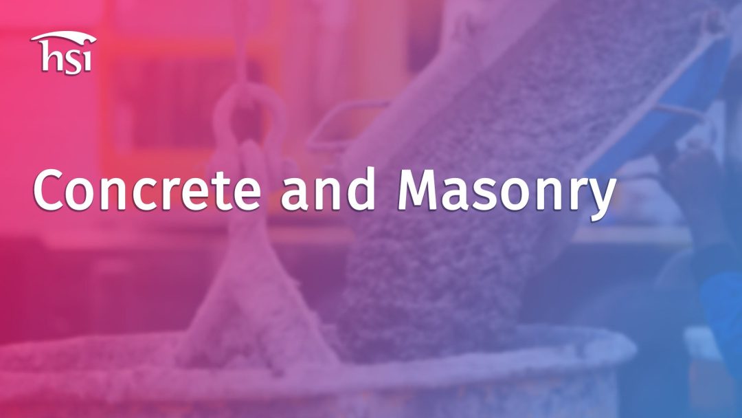 Concrete and Masonry