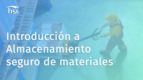 Introducción a almacenamiento seguro de materiales