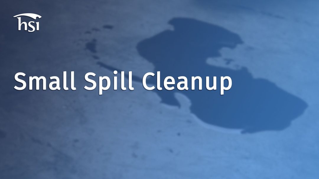 Small Spill Cleanup