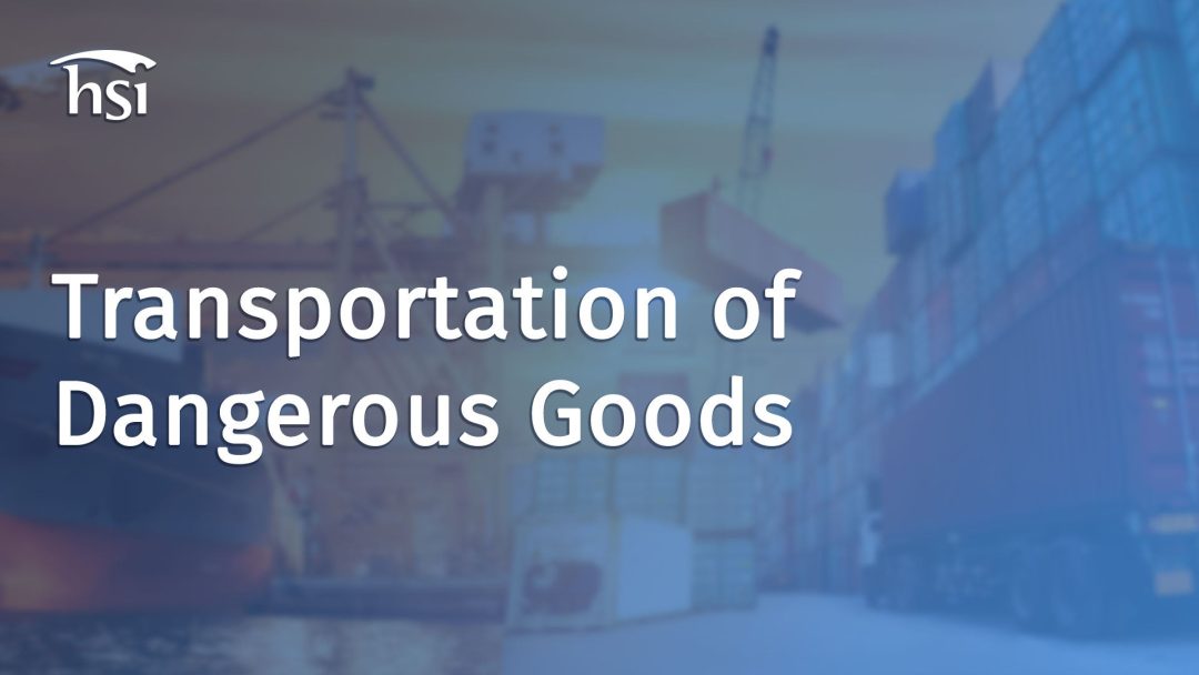 Transportation of Dangerous Goods