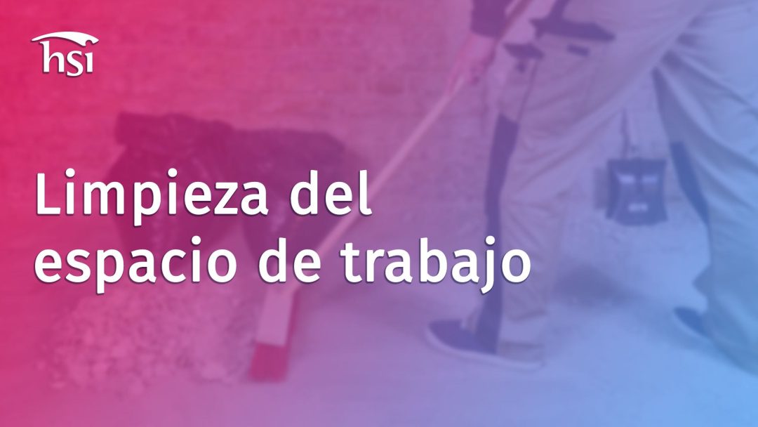 Limpieza del espacio de trabajo