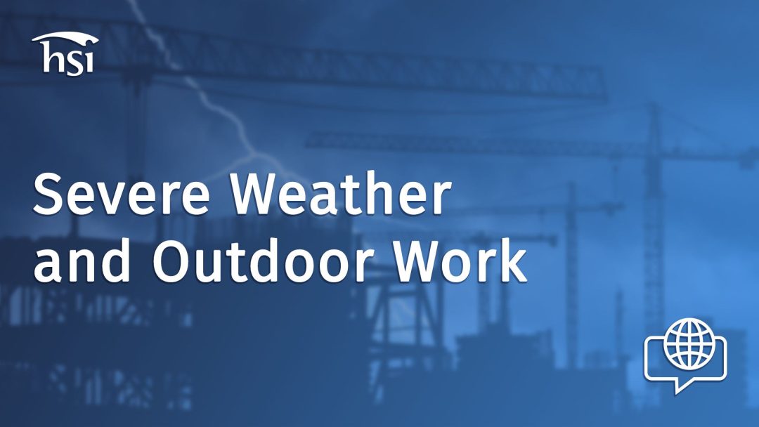 Severe Weather and Outdoor Work