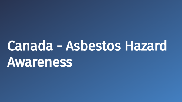 Asbestos Hazard Awareness (Canada)